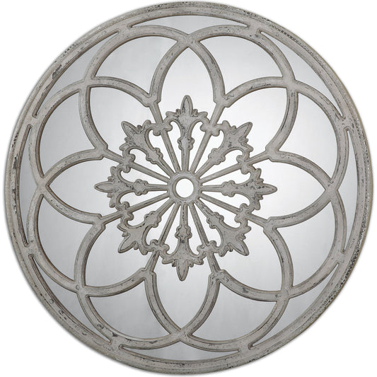 Conselyea Round Mirror by Uttermost. Made from mdf in a cottage & farmhouse style.