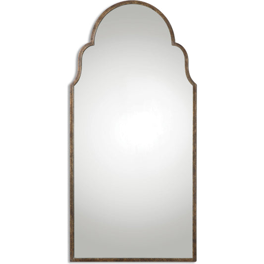 Brayden Tall Arch Mirror by Uttermost. Made from metal in a traditional style.