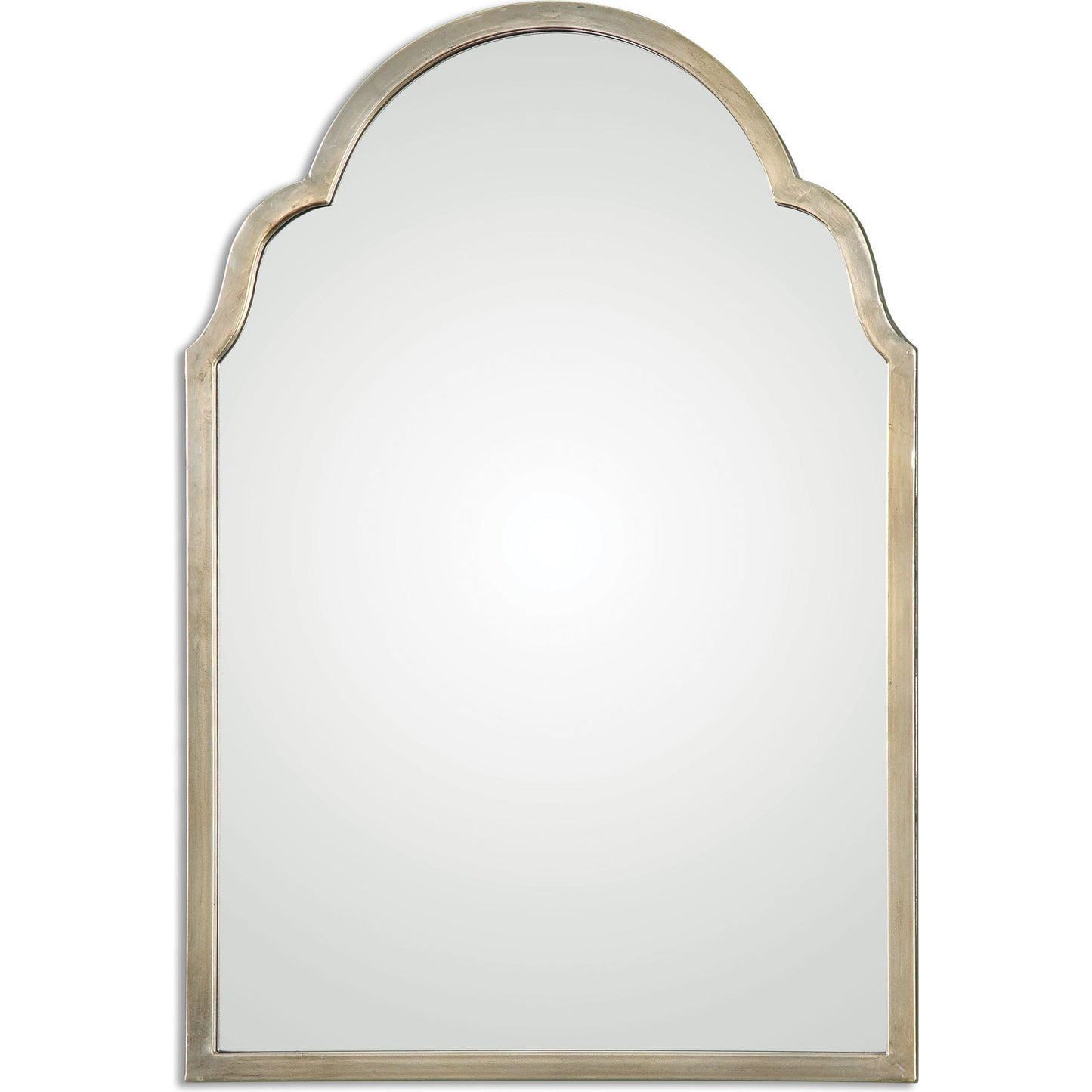 000 S-252038 | Primary Silo | Brayden Arched Mirror by Uttermost in silver. Made from metal in a traditional style.