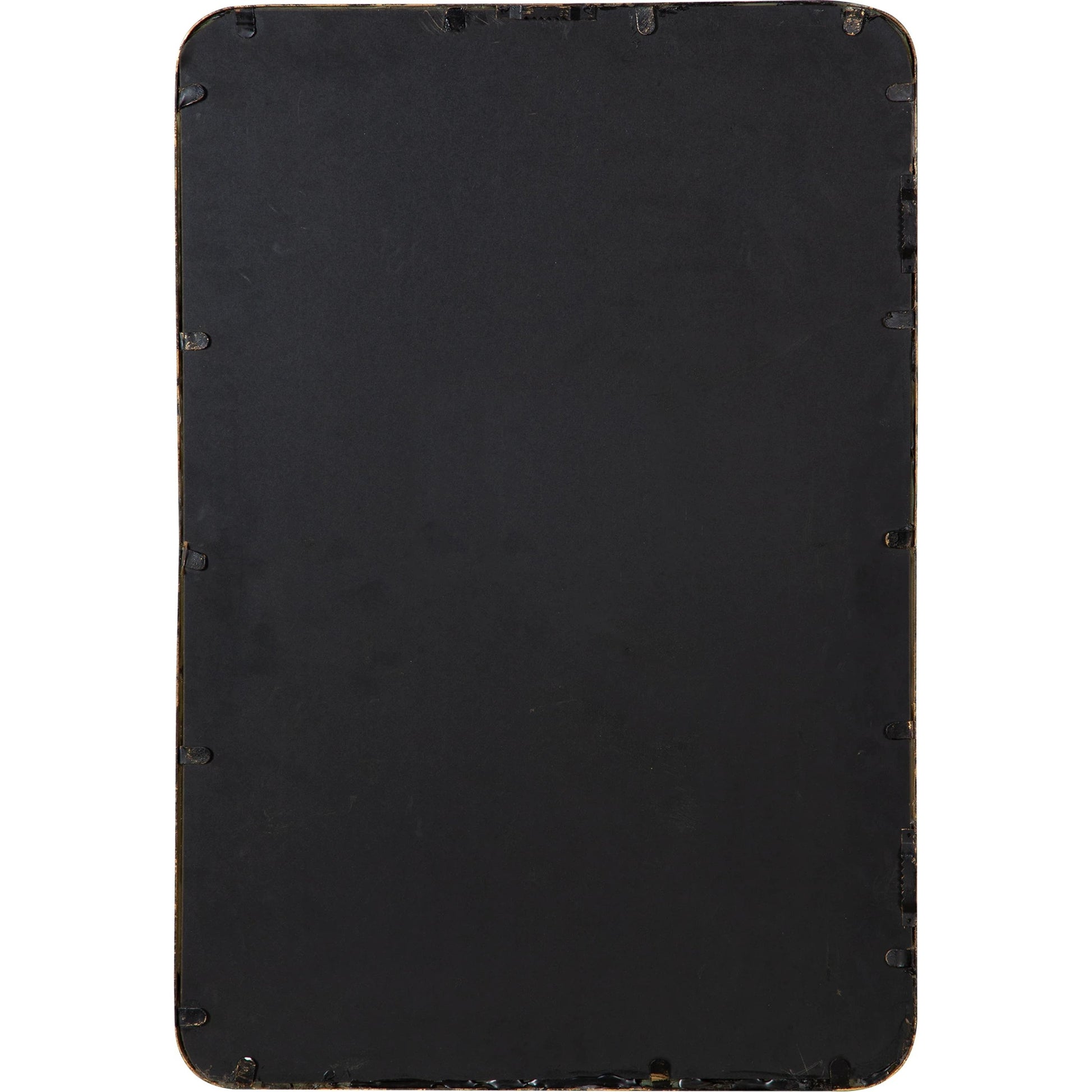 Crofton Vanity Mirror by Uttermost in gold. Made from metal in a modern style.