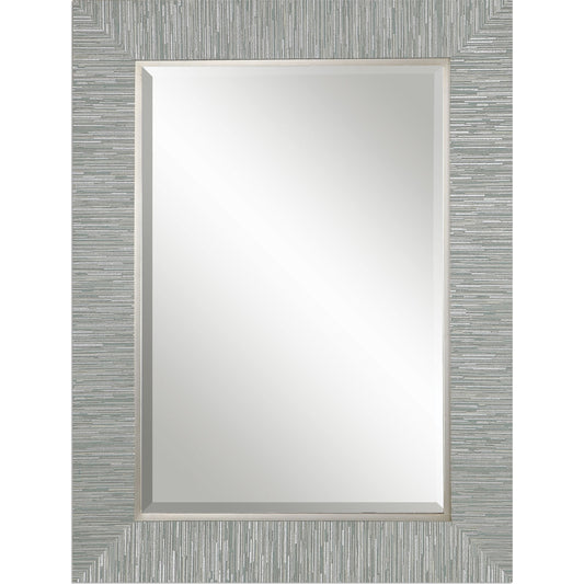 Belaya Gray Wood Mirror by Uttermost in gray. Made from pine in a modern style.