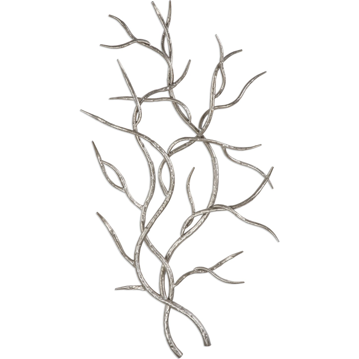001 S-251588 | Additional Silo | Silver Branches Wall Art (Set of 2) by Uttermost in multi and silver. Made from iron in a modern style.