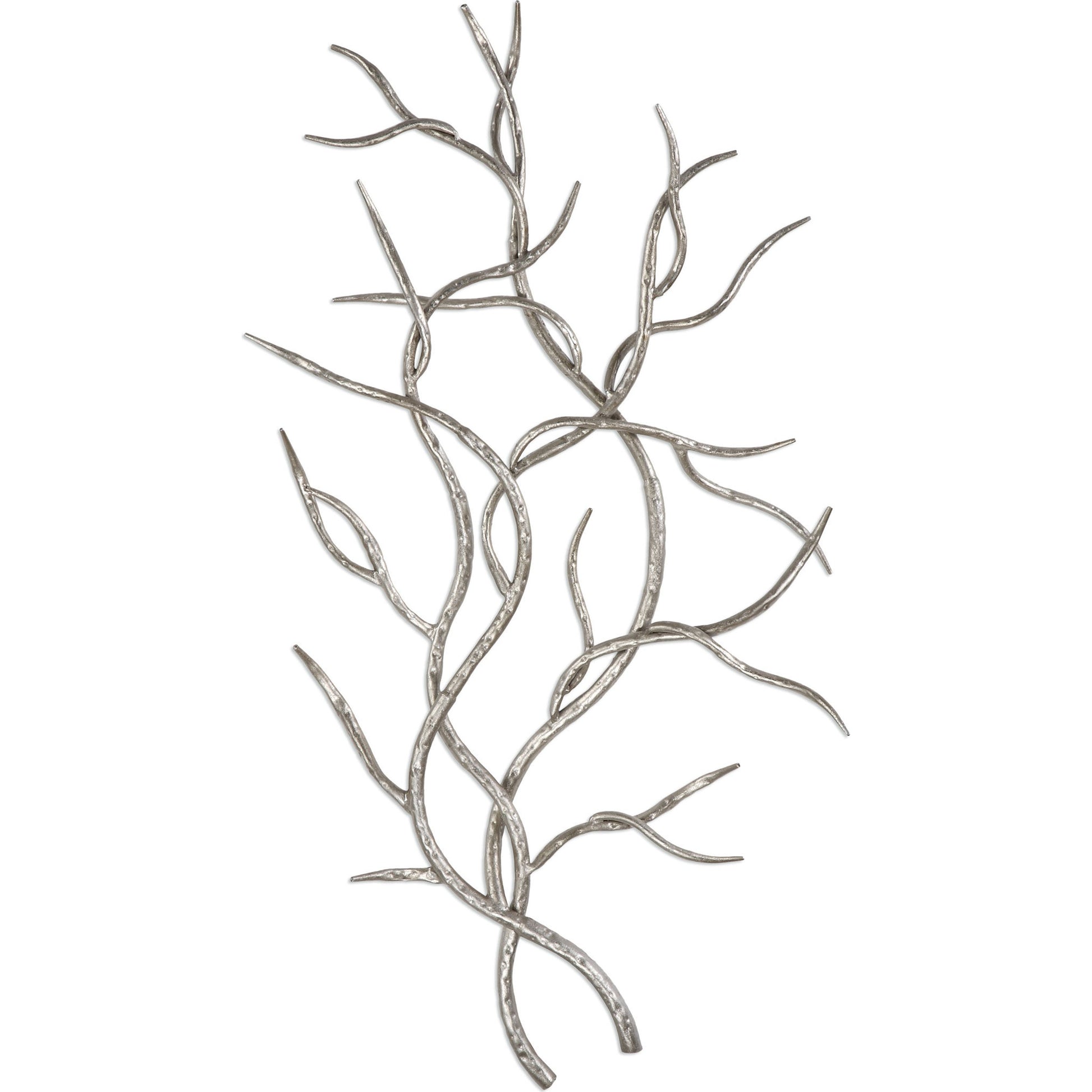 Silver Branches Wall Art (Set of 2) by Uttermost in multi and silver. Made from iron in a modern style.