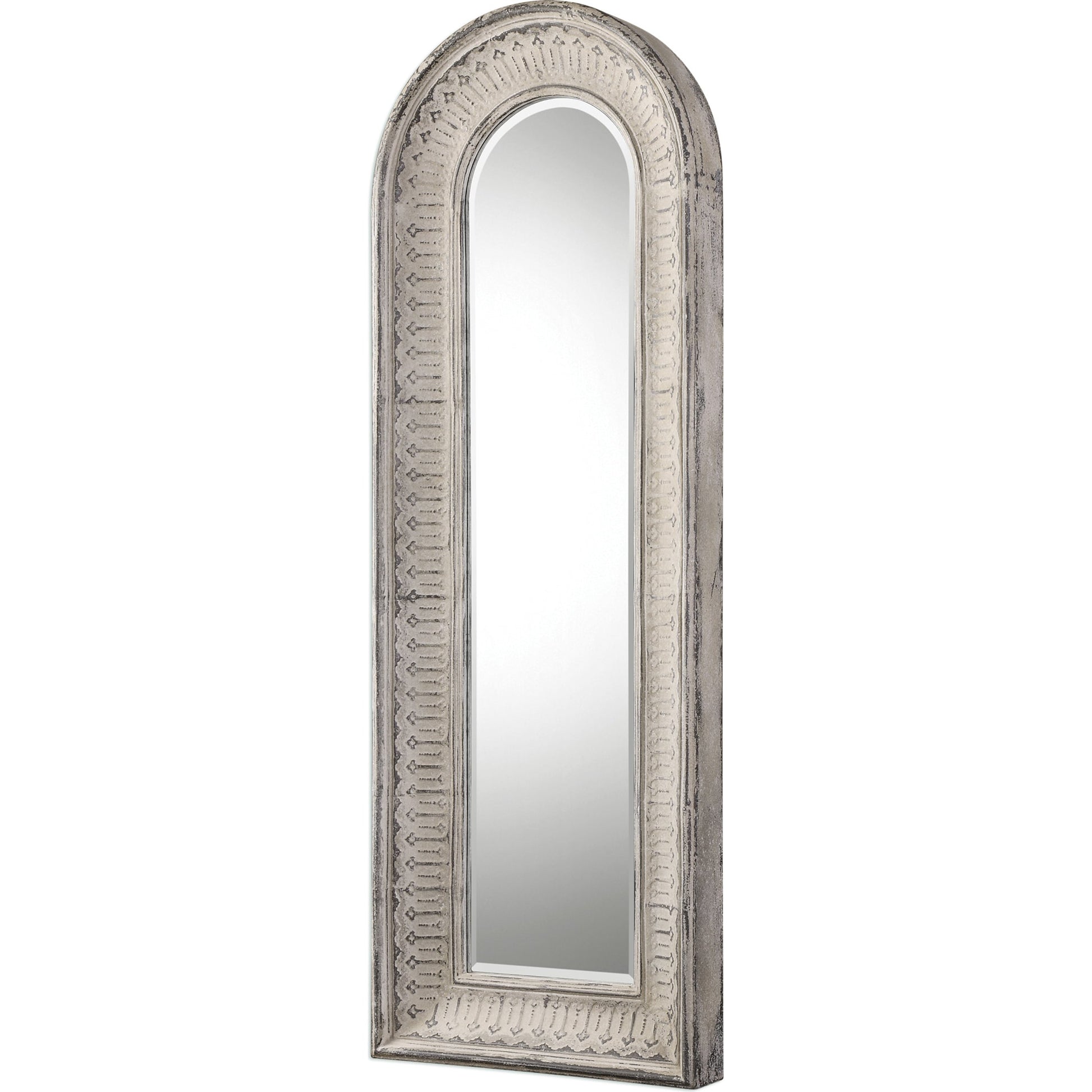 Argenton Arch Mirror by Uttermost in gray. Made from glass, iron, mdf in a cottage & farmhouse style.