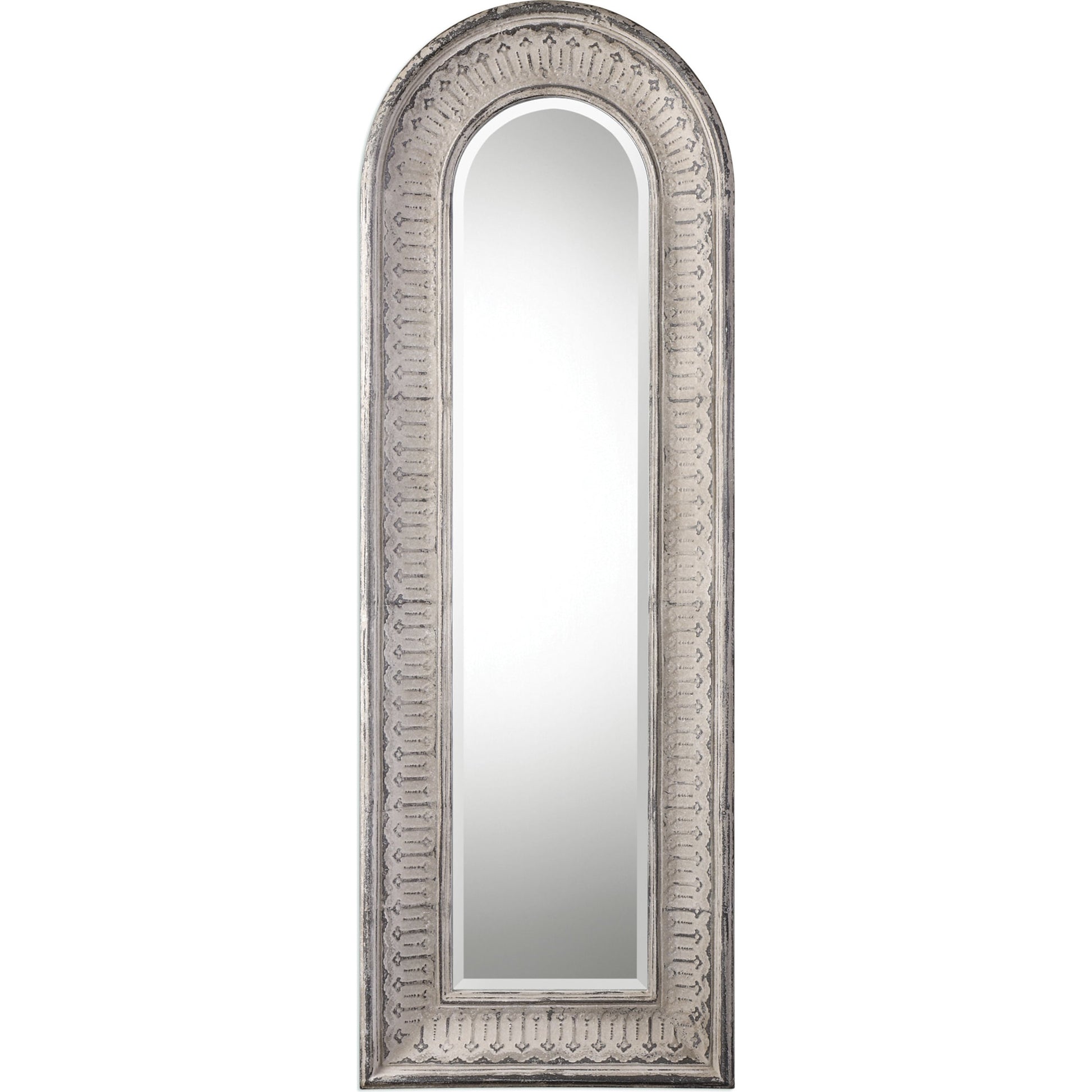 Argenton Arch Mirror by Uttermost in gray. Made from glass, iron, mdf in a cottage & farmhouse style.