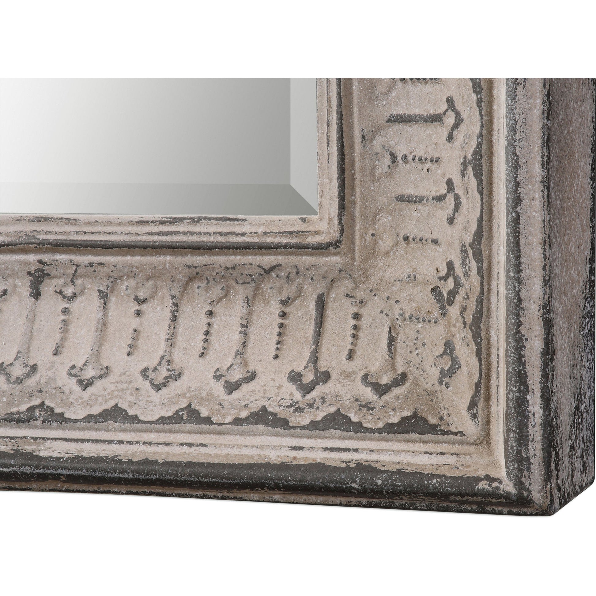 Argenton Arch Mirror by Uttermost in gray. Made from glass, iron, mdf in a cottage & farmhouse style.