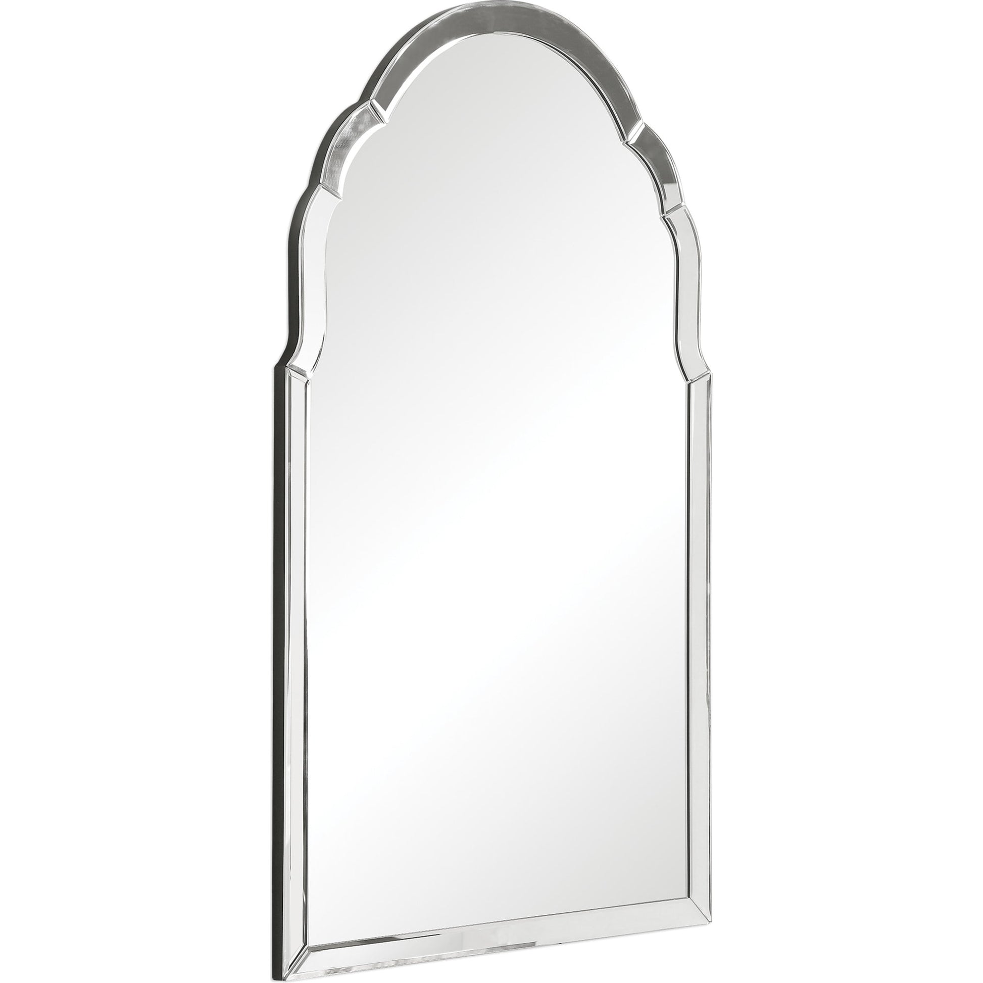 Brayden Frameless Arched Mirror by Uttermost. Made from mirror, mdf in a transitional style.