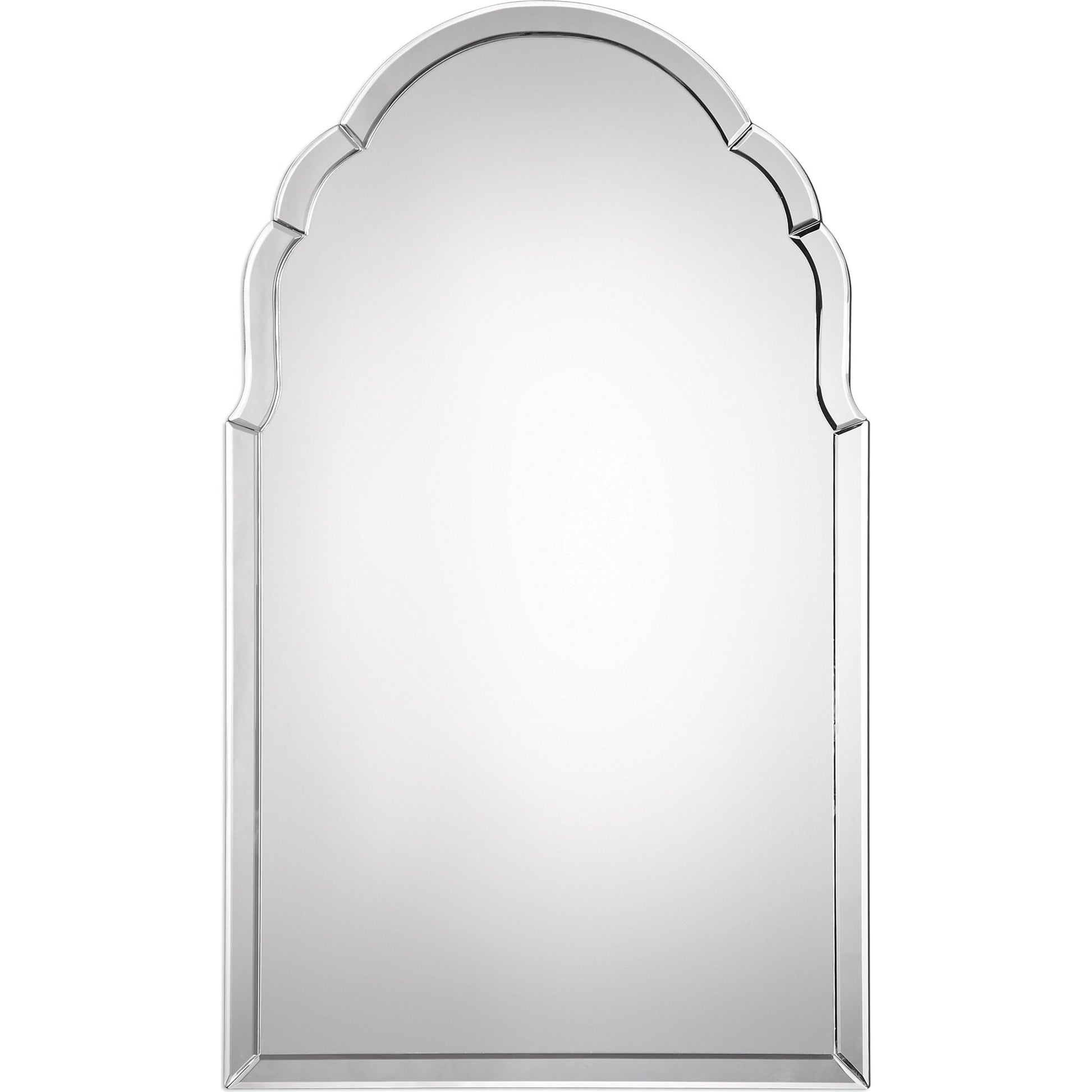 Brayden Frameless Arched Mirror by Uttermost. Made from mirror, mdf in a transitional style.
