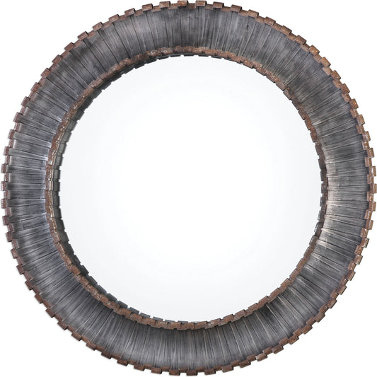 Tanaina Mirror by Uttermost in silver. Made from mirror, metal, mdf in a modern style.