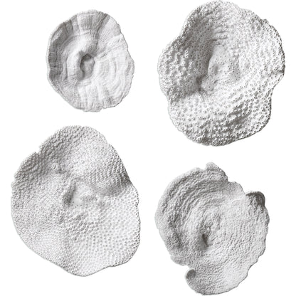Sea Coral Wall Art (Set of 4) by Uttermost in multi. Made from polyresin in a coastal style.