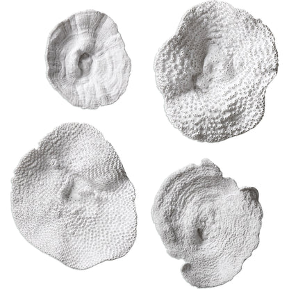 Sea Coral Wall Art (Set of 4) by Uttermost in multi. Made from polyresin in a coastal style.