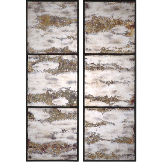 Rahila Antiqued Mirror (Set of 2) by Uttermost. Made from mirror, mdf in a modern style.