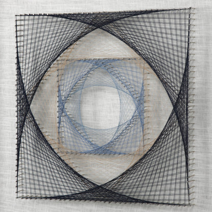 String Duet Geometric Art (Set of 2) by Uttermost in multi. Made from thread, pine, glass, fabric in a modern style.