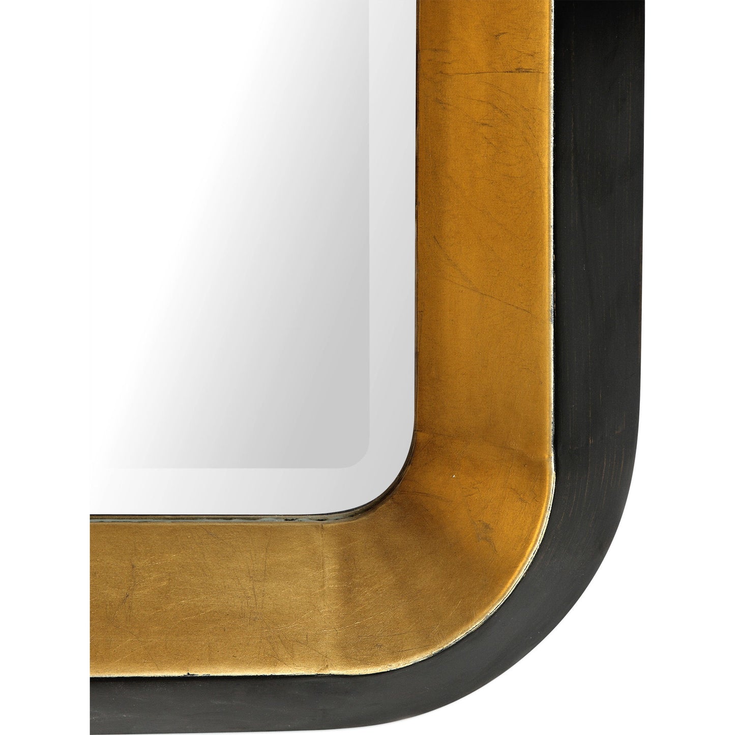 002 S-251913 | Closeup | Niva Wall Mirror by Uttermost in gold. Made from mdf, metal, silver mirror in a modern style.