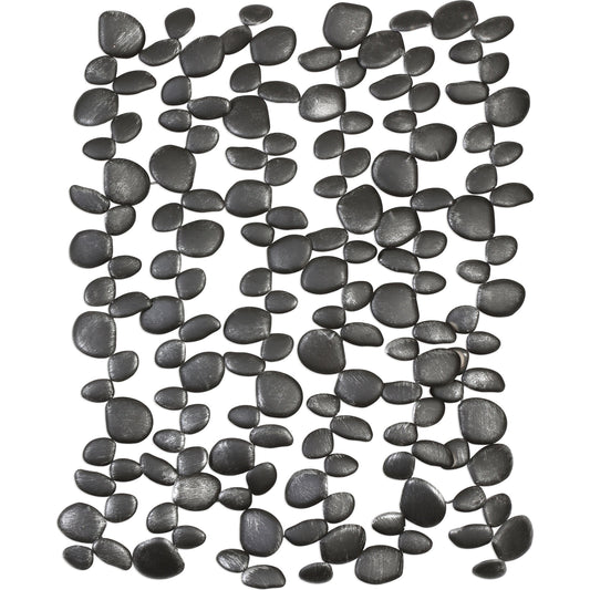 Skipping Stones Forged Iron Wall Art by Uttermost in multi and iron. Made from iron in a modern style.