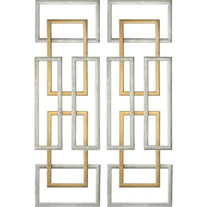 Aerin Geometric Wall Art by Uttermost in multi. Made from iron in a modern style.