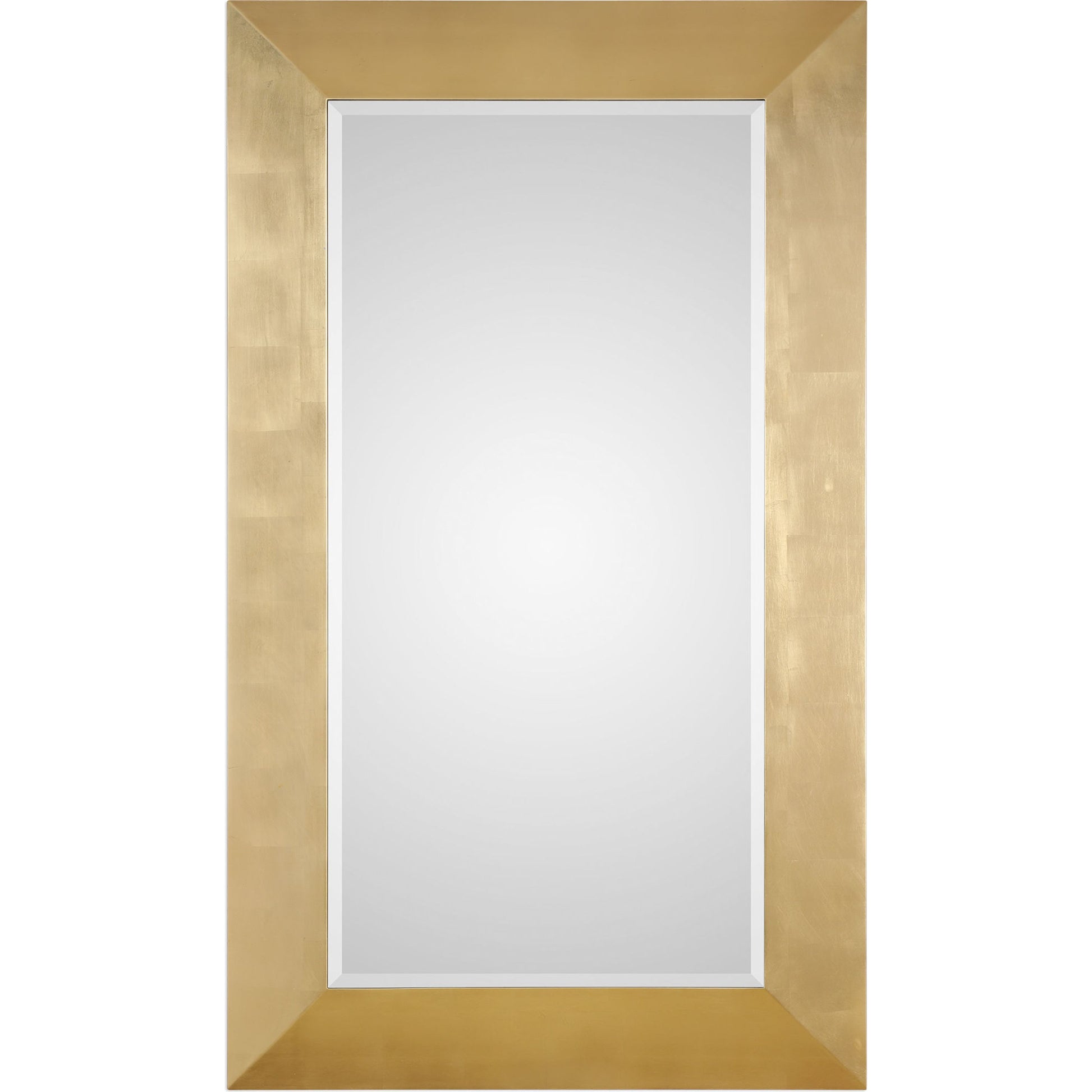 Chaney Mirror by Uttermost in gold. Made from pine, glass, mdf, paper in a modern style.