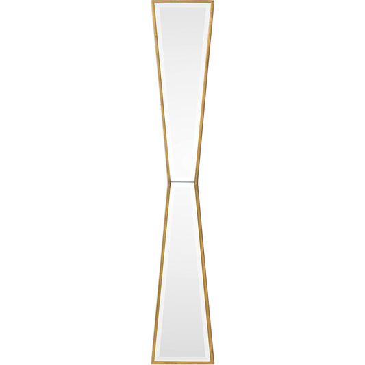 Corbata Mirror by Uttermost in gold. Made from mdf, mirror in a modern style.