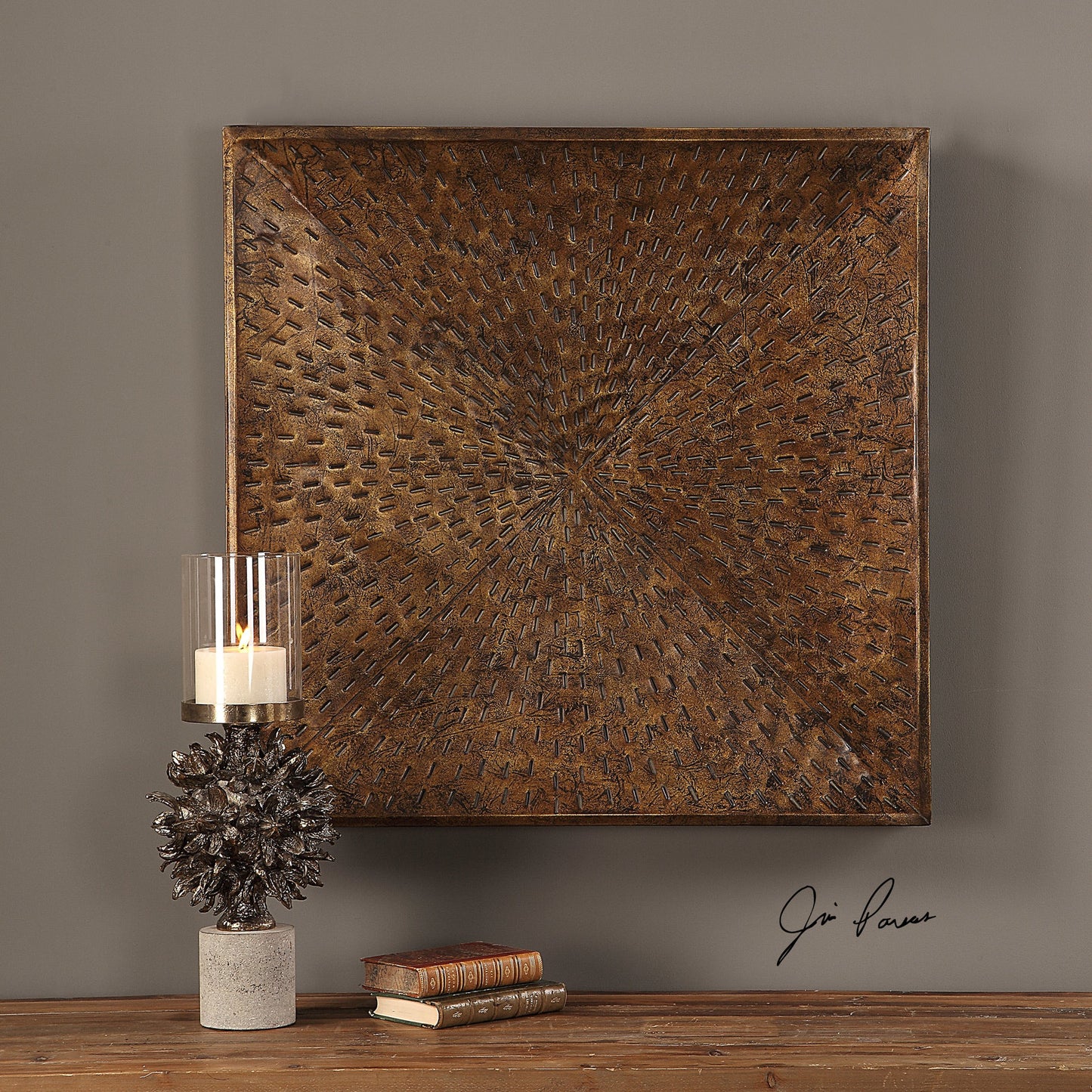 003 S-328757 | Additional Silo | Blaise Wall Art by Uttermost in multi and bronze. Made from iron in a eclectic & global style.