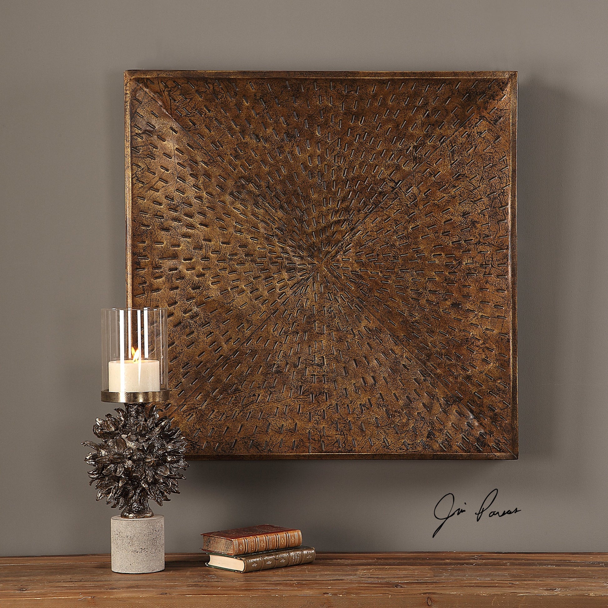 Blaise Wall Art by Uttermost in multi and bronze. Made from iron in a eclectic & global style.