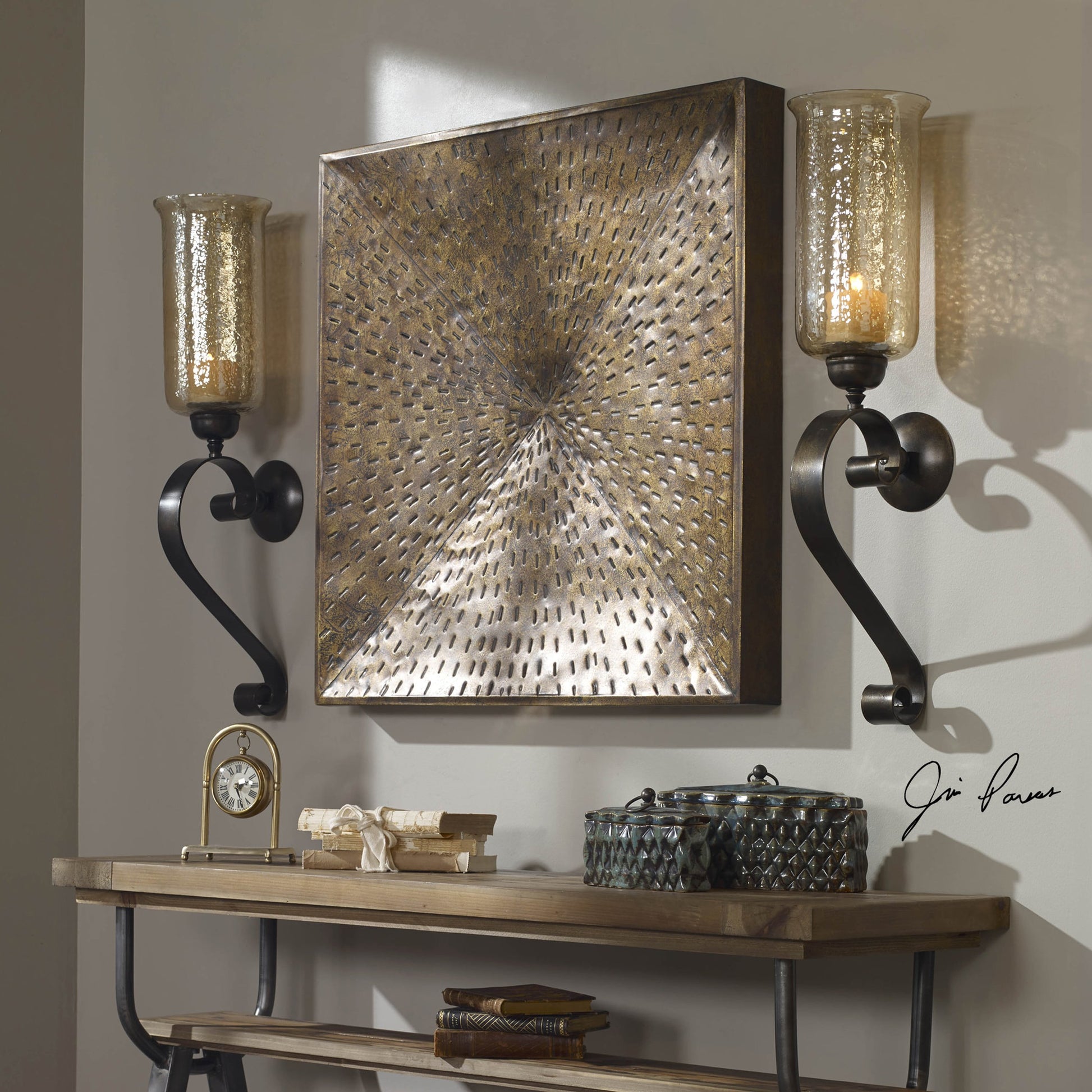 Blaise Wall Art by Uttermost in multi and bronze. Made from iron in a eclectic & global style.