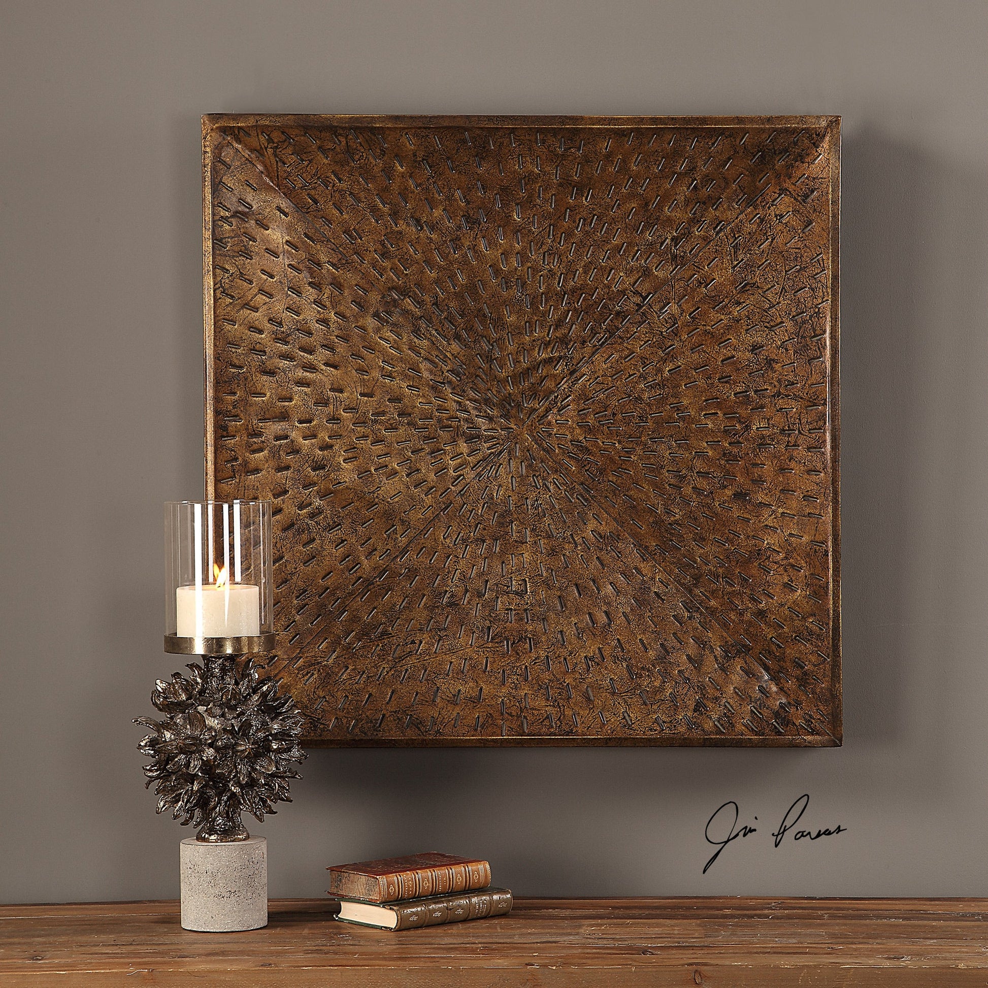 Blaise Wall Art by Uttermost in multi and bronze. Made from iron in a eclectic & global style.