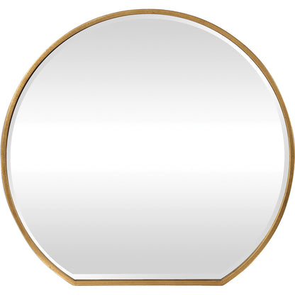 Cabell Mirror by Uttermost in gold. Made from steel, mdf, mirror in a modern style.