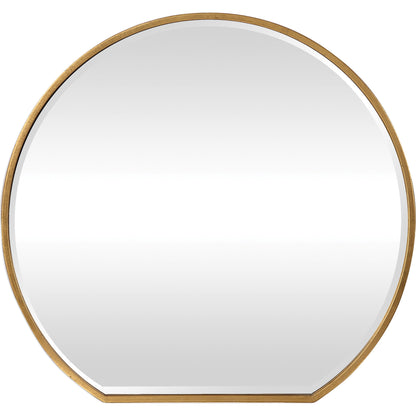 Cabell Mirror by Uttermost in gold. Made from steel, mdf, mirror in a modern style.