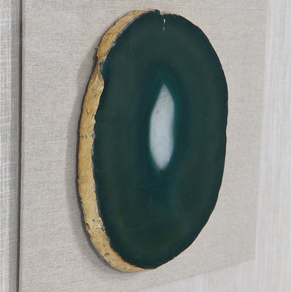 Keeva Agate Stone Shadow Box by Uttermost. Made from pine, agate, glass, mdf, linen in a eclectic & global style.