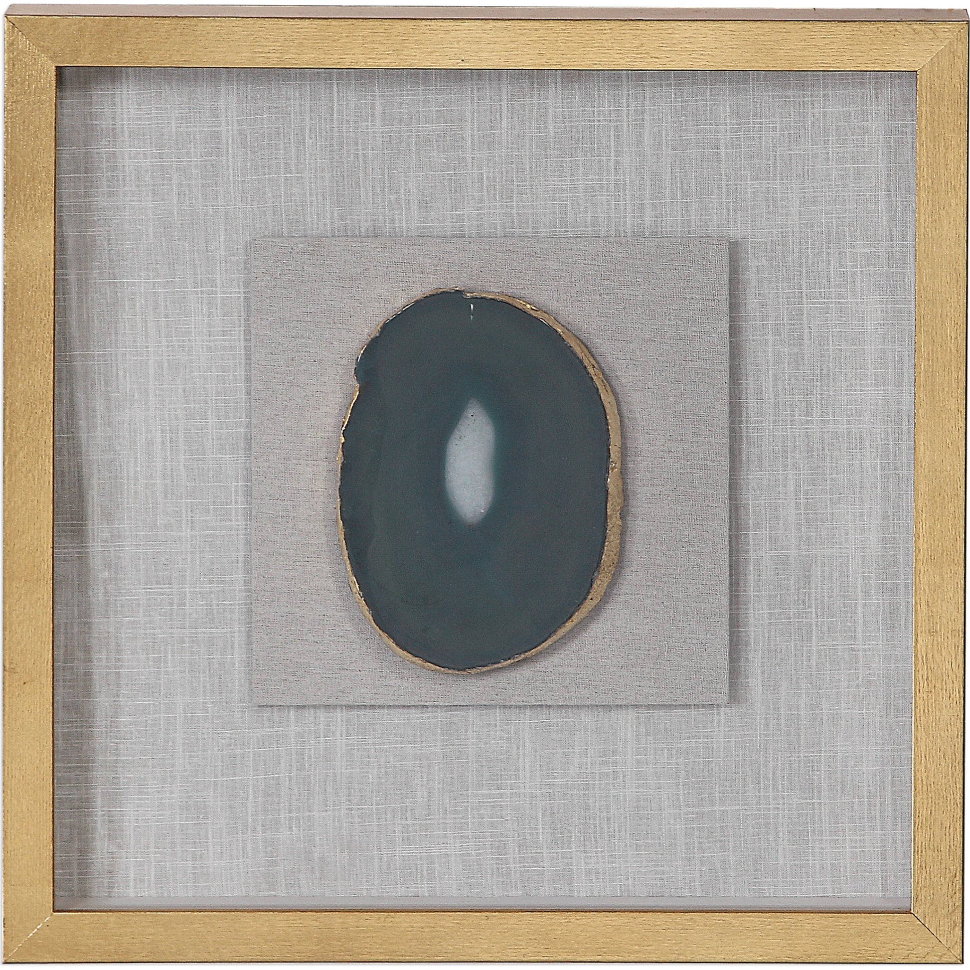 Keeva Agate Stone Shadow Box by Uttermost. Made from pine, agate, glass, mdf, linen in a eclectic & global style.