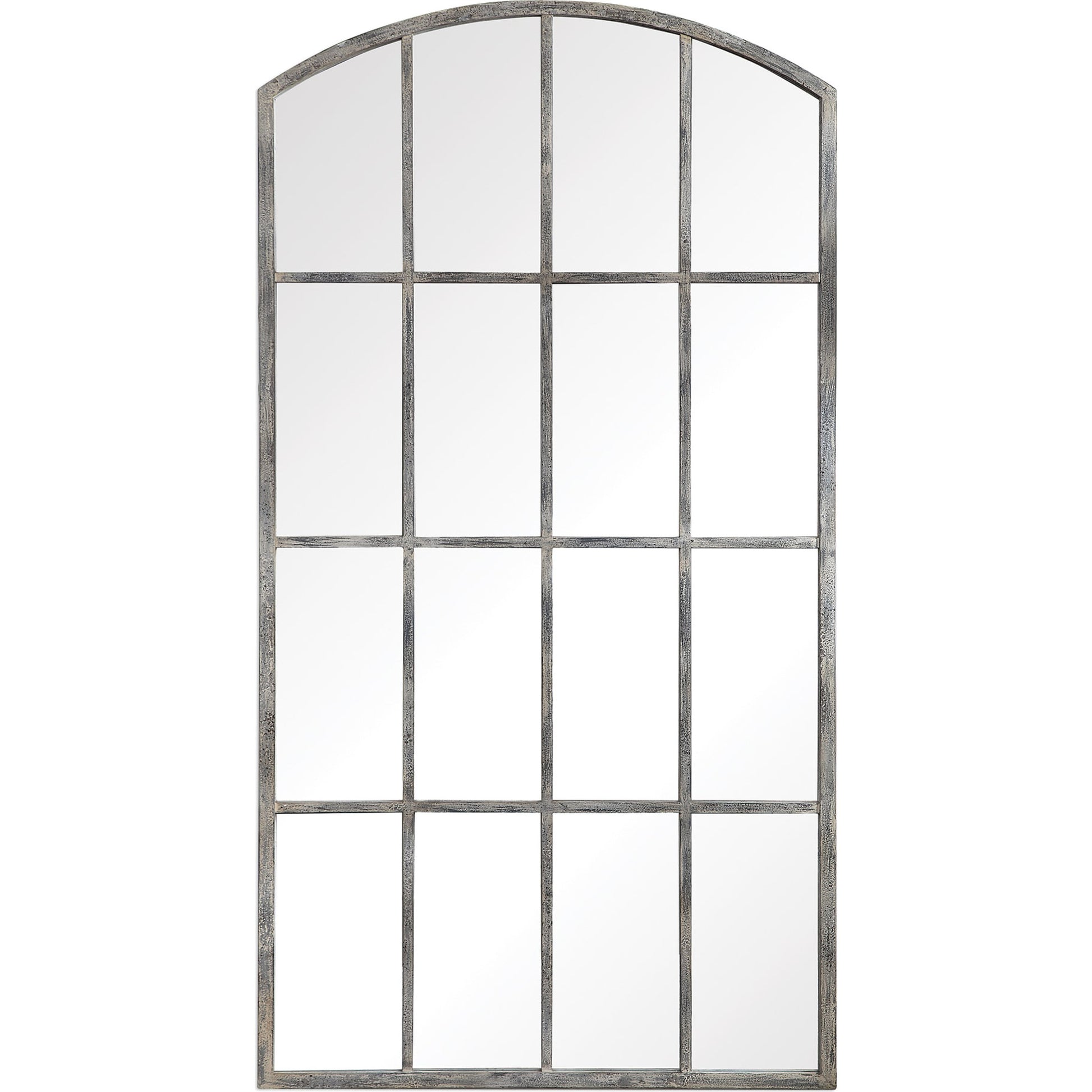 Amiel Ivory Arched Mirror by Uttermost. Made from metal, glass, mdf in a cottage & farmhouse style.