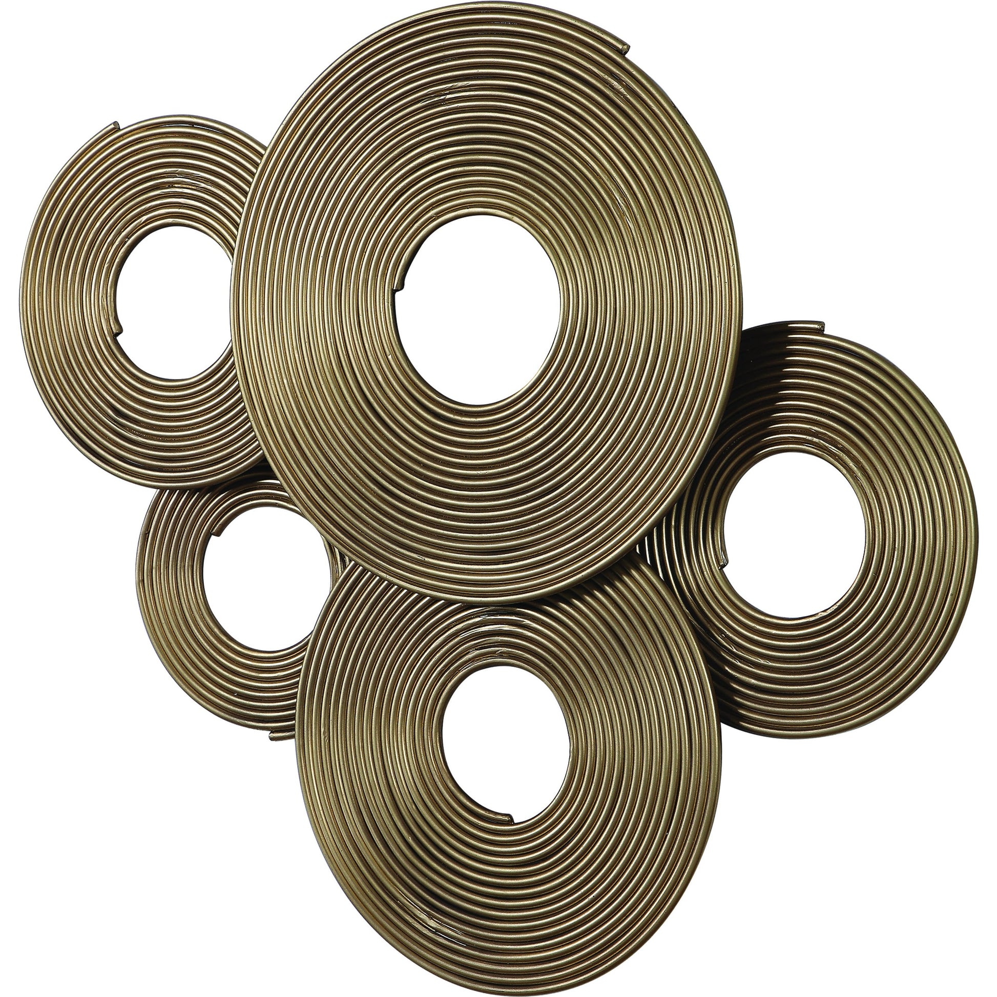 Ahmet Rings Wall Decor by Uttermost in gold. Made from iron in a eclectic & global style.