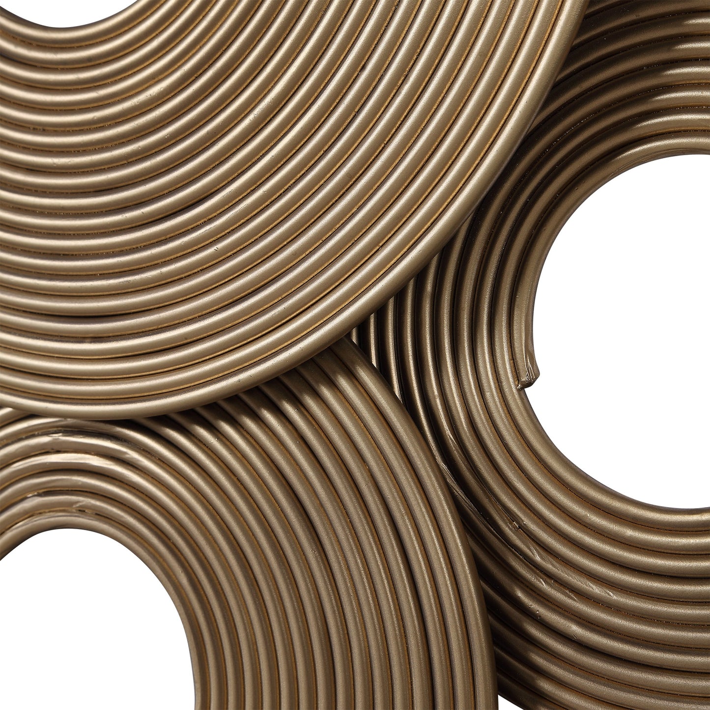 002 SR-388885 | Additional Silo | Ahmet Rings Wall Decor by Uttermost in gold. Made from iron in a eclectic & global style.