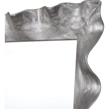 Haya Vanity Mirror by Uttermost in silver. Made from mirror, iron, mdf in a transitional style.