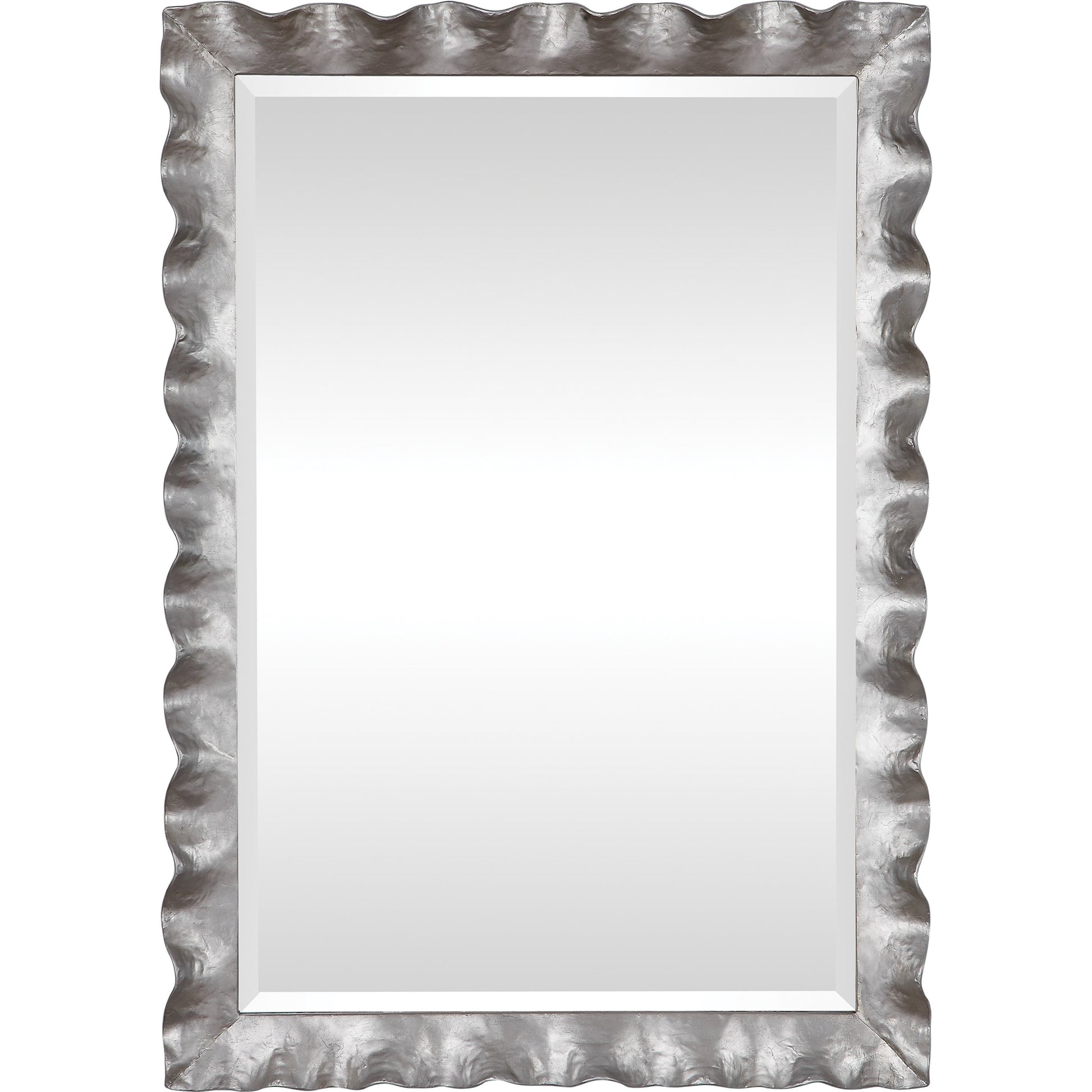 Haya Vanity Mirror by Uttermost in silver. Made from mirror, iron, mdf in a transitional style.