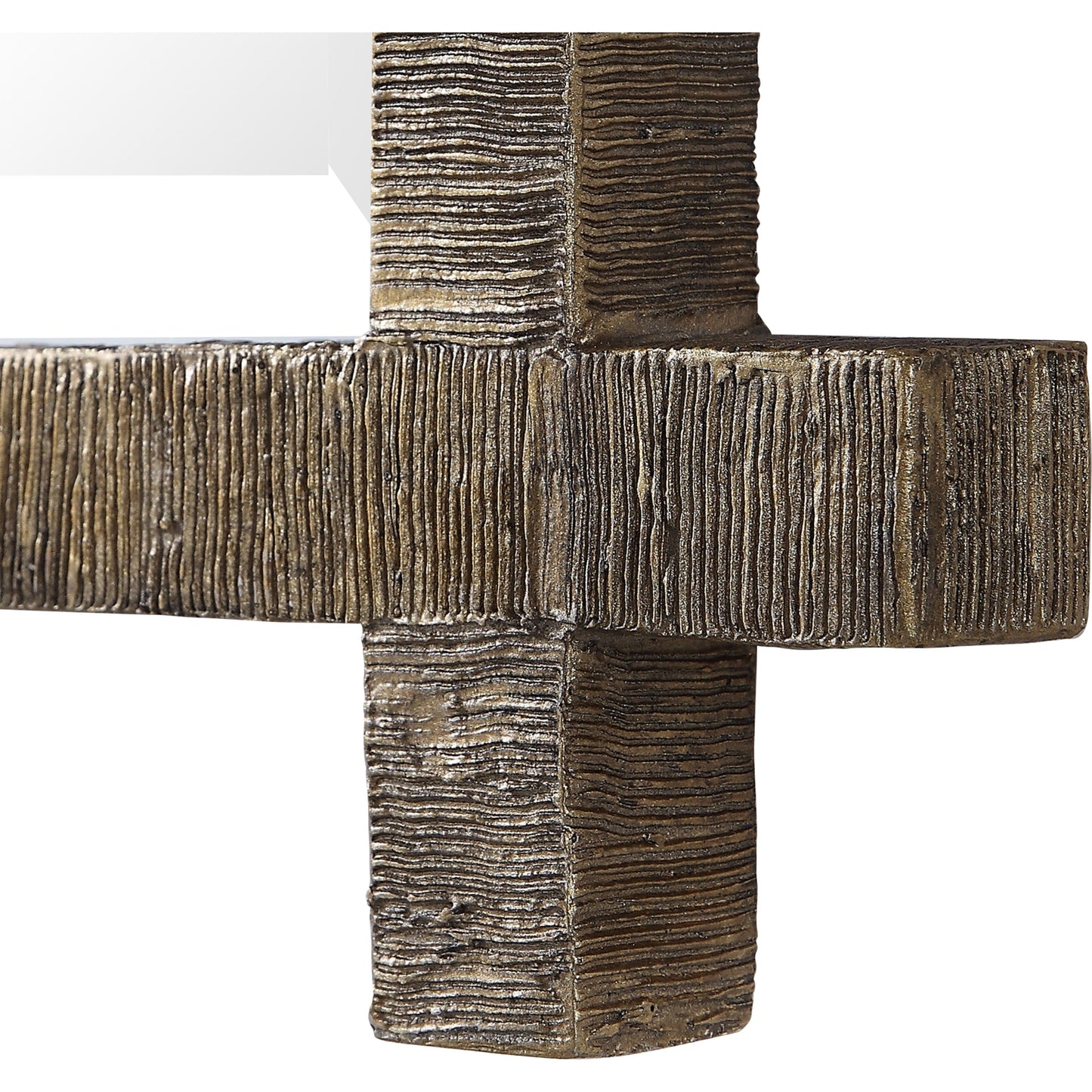 004 SR-388896 | Additional Silo | Abanu Vanity Mirror by Uttermost in gold. Made from resin, mdf, mirror in a modern style.