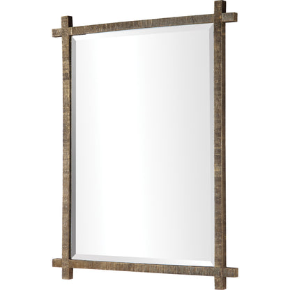 Abanu Vanity Mirror by Uttermost in gold. Made from resin, mdf, mirror in a modern style.