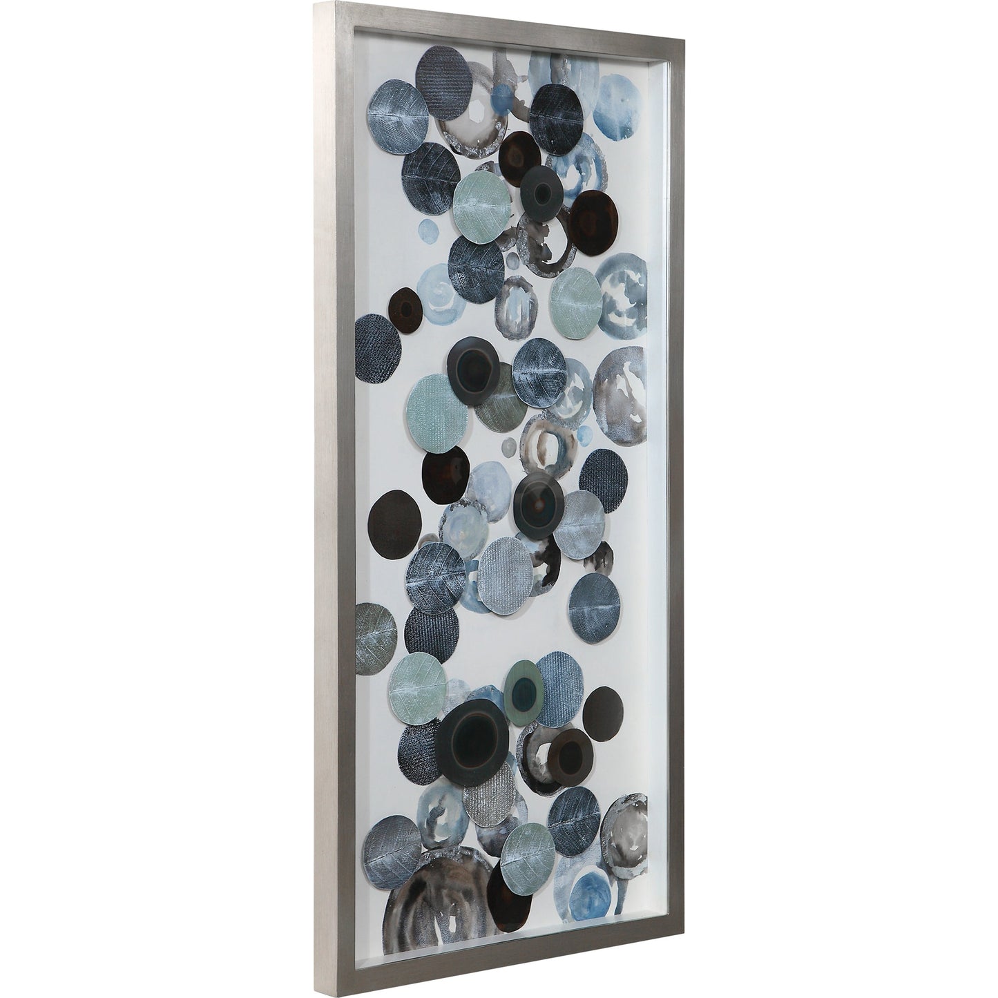 001 SR-388888 | Primary Silo | Kella Shadow Box by Uttermost in silver. Made from pinewood, mdf, glass, iron, acrylic in a eclectic & global style.