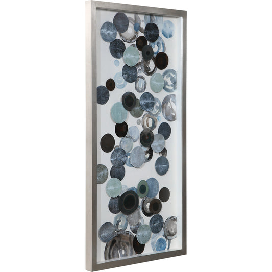 Kella Shadow Box by Uttermost in silver. Made from pinewood, mdf, glass, iron, acrylic in a eclectic & global style.