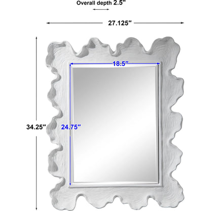 Sea Coral Coastal Mirror by Uttermost. Made from glass, resin in a transitional style.