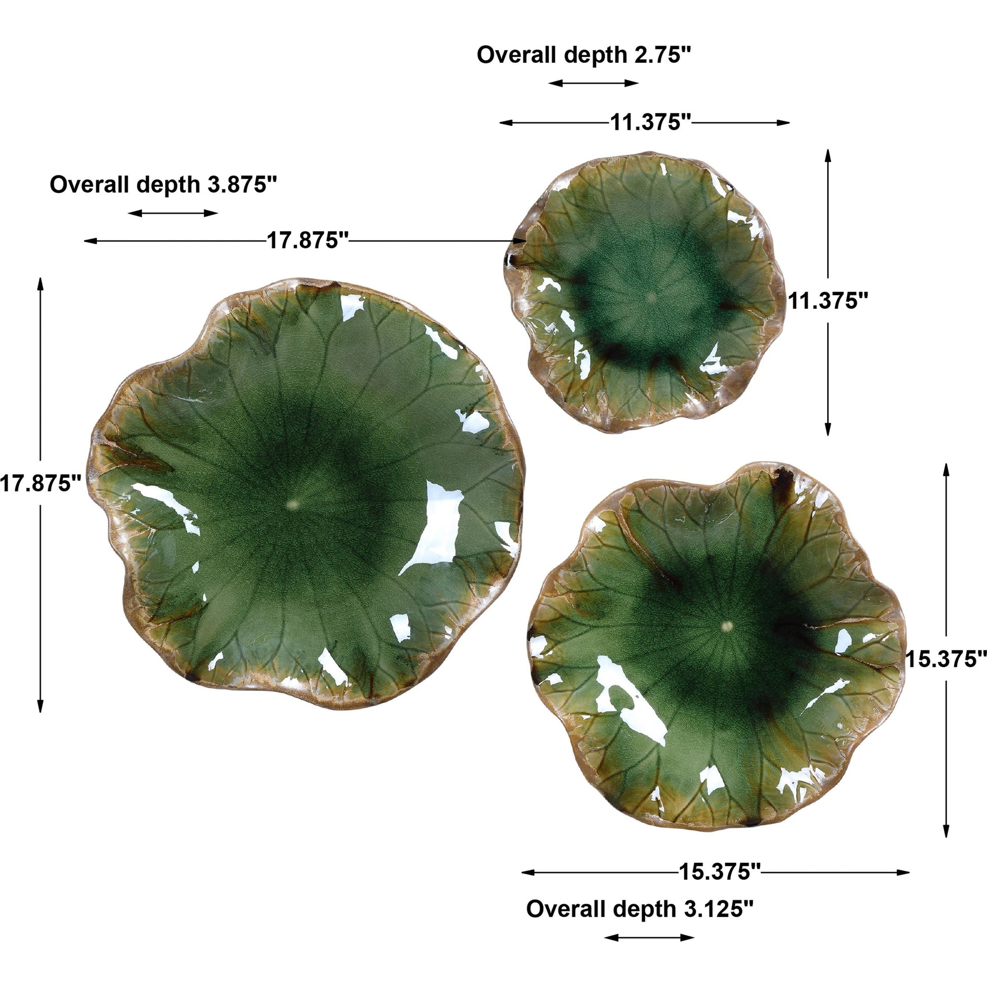 Abella Ceramic Wall Decor by Uttermost. Made from ceramic in a coastal style.