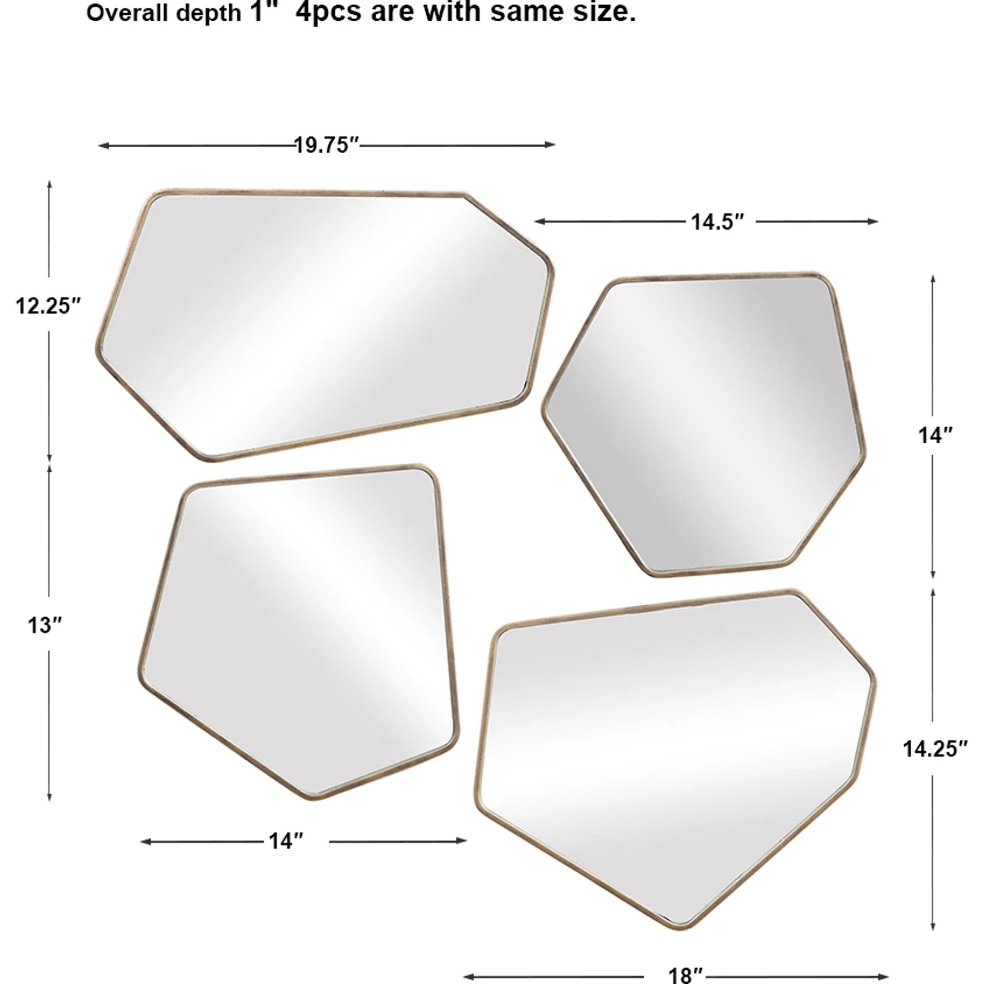 Linneah Modern Mirrors by Uttermost. Made from metal, mdf, glass in a modern style.