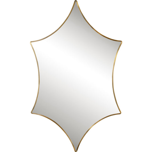 Aries Mirror by Uttermost in gold. Made from stainless steel, mdf, glass in a transitional style.