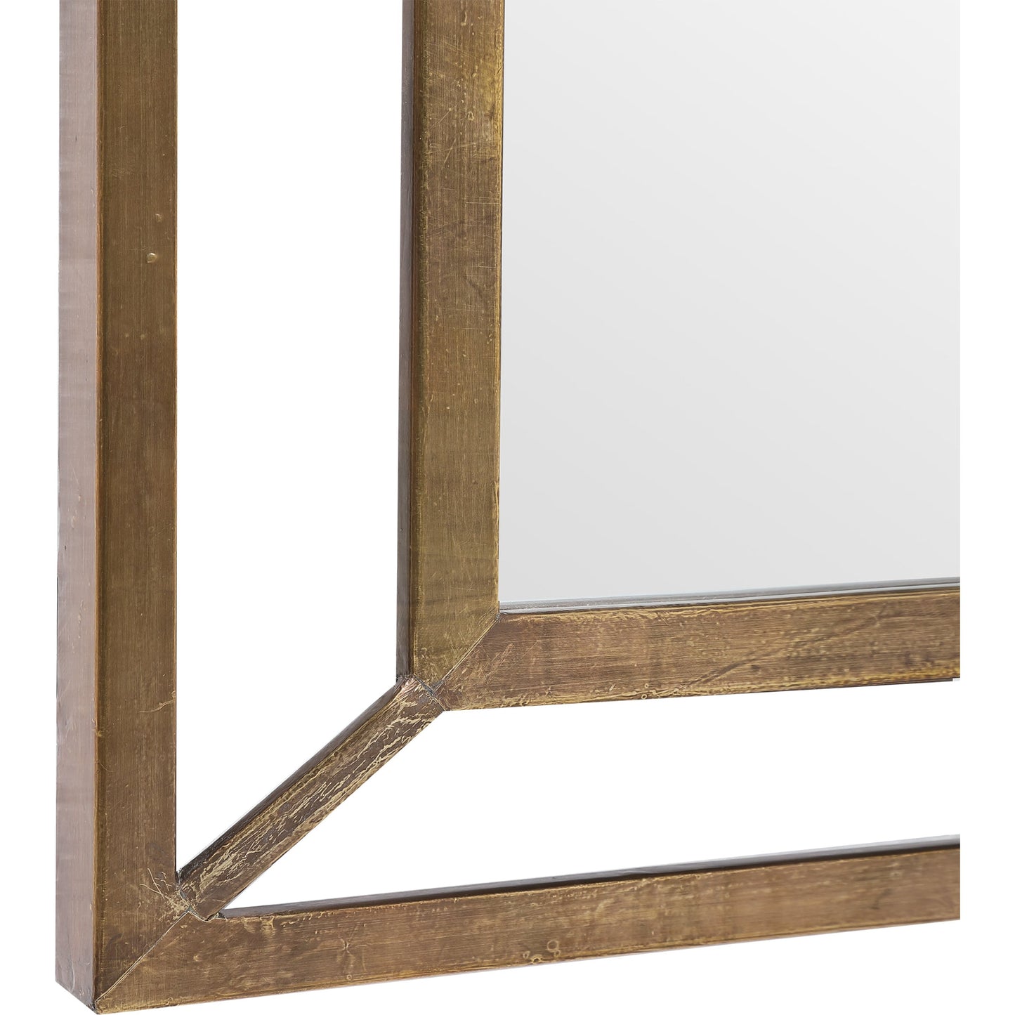 004 SR-860951 | Closeup | Farrow Mirror by Uttermost in copper. Made from iron, copper sheet, mirror, mdf in a transitional style.