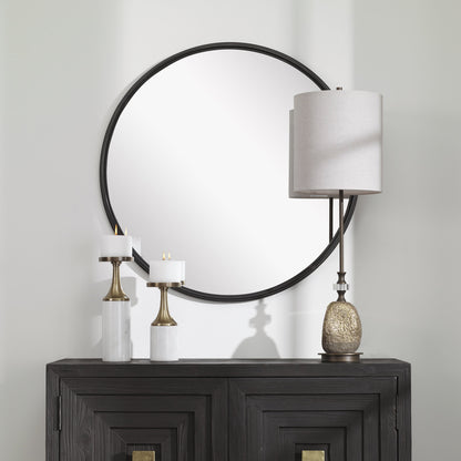 Belham Mirror by Uttermost in iron. Made from mdf, iron, mirror in a modern style.