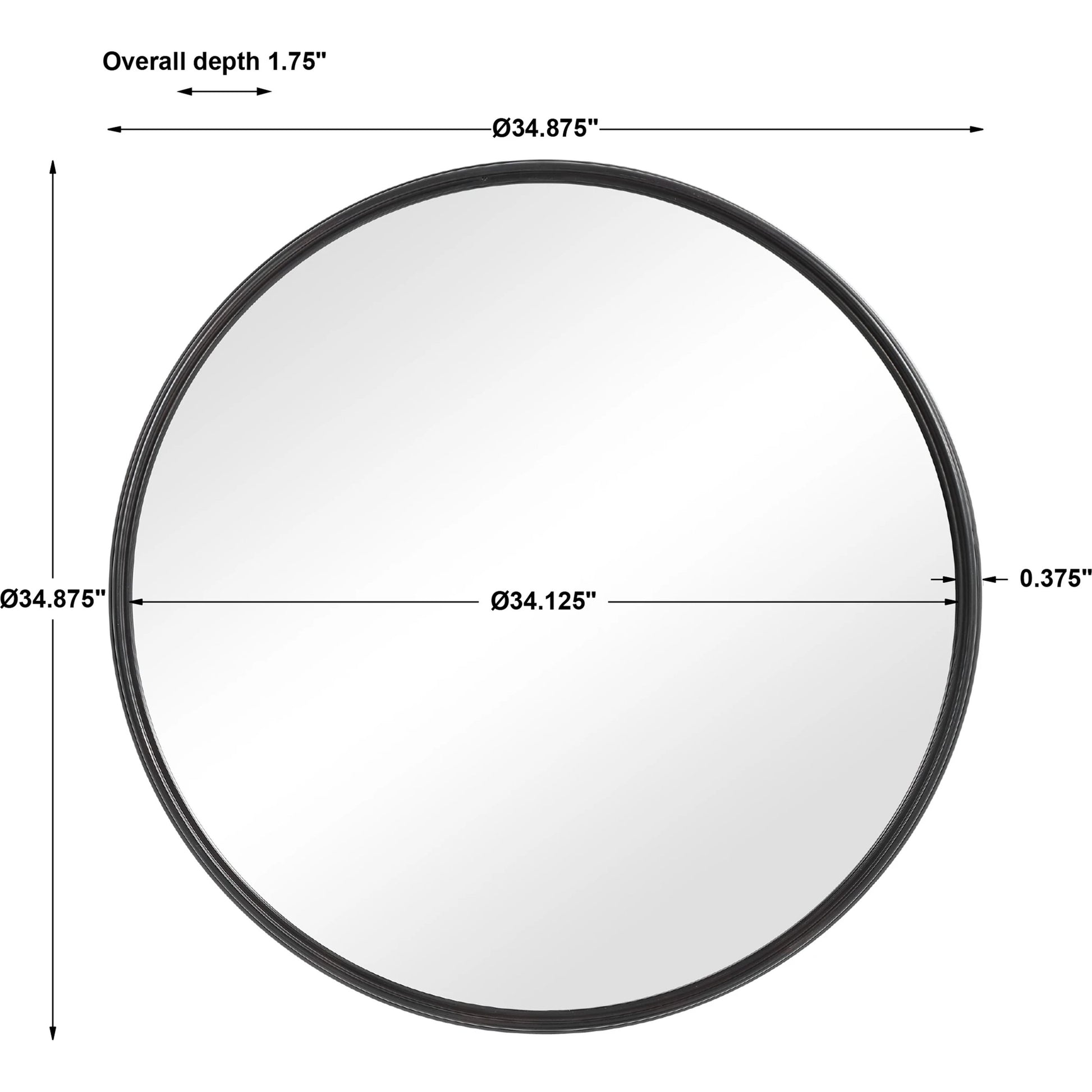 Belham Mirror by Uttermost in iron. Made from mdf, iron, mirror in a modern style.