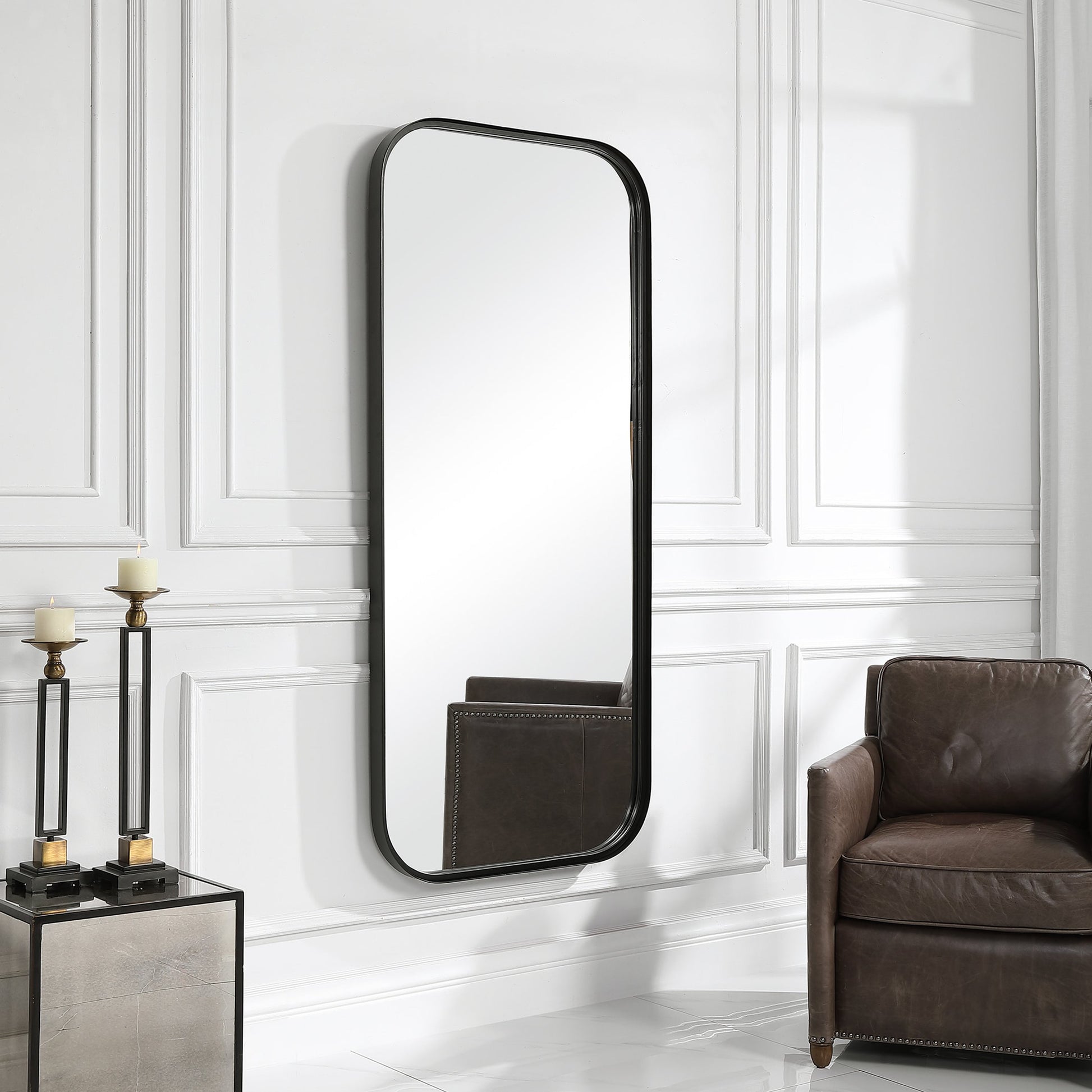 Concord Mirror by Uttermost in iron. Made from mdf, iron, mirror in a modern style.