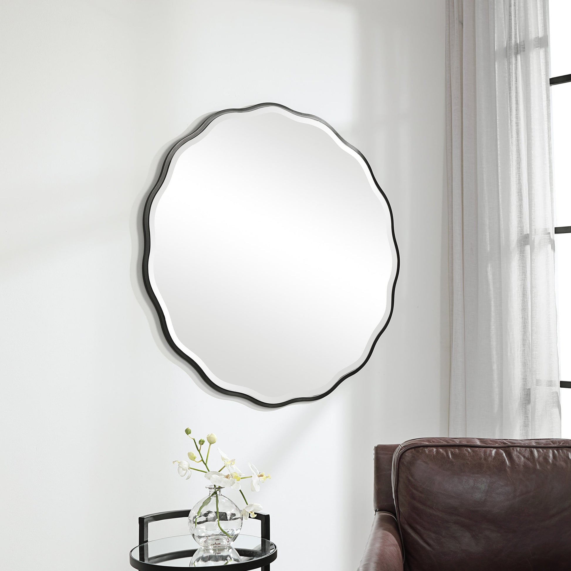 Aneta Mirror by Uttermost. Made from mdf, glass in a transitional style.