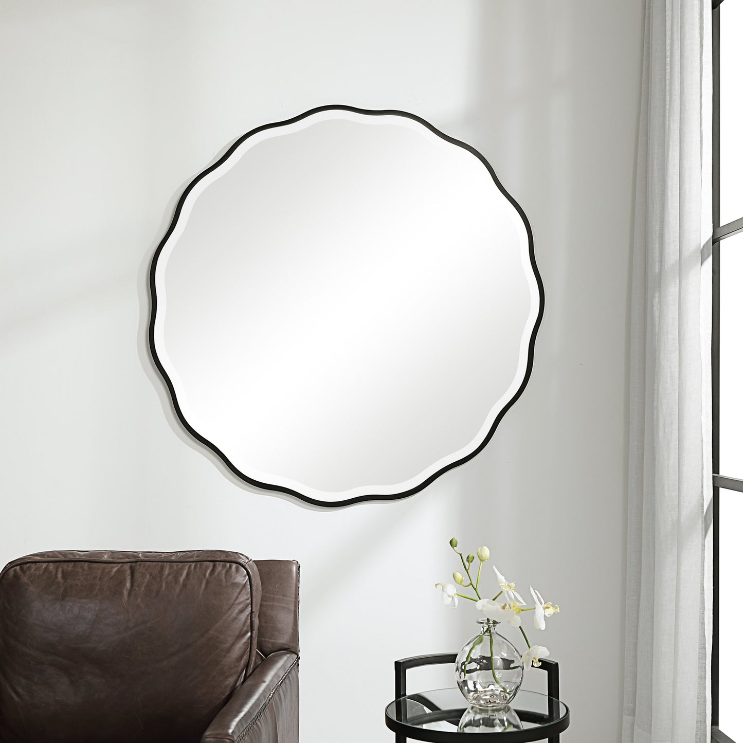 006 SR-897242 | Lifestyle | Aneta Mirror by Uttermost. Made from mdf, glass in a transitional style.
