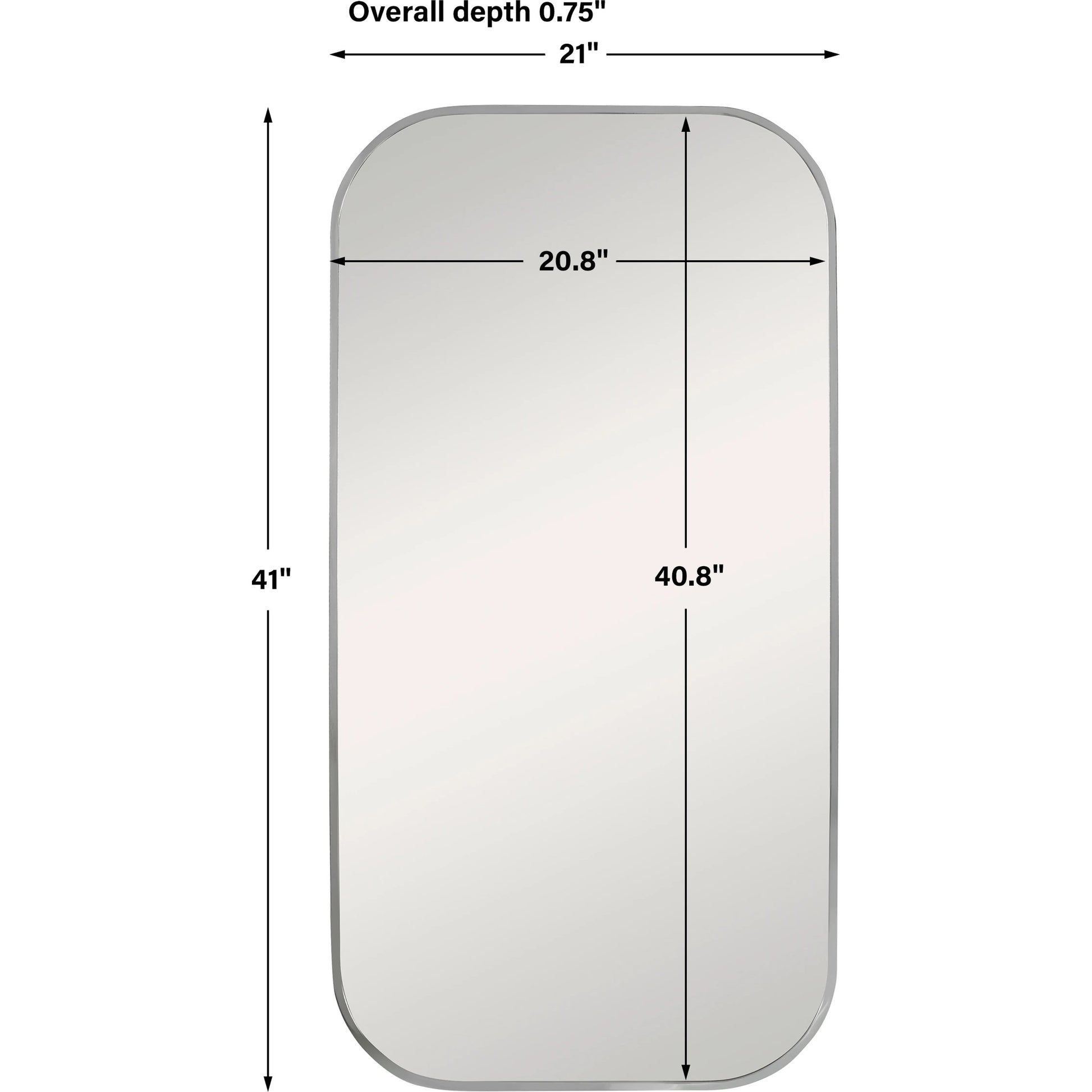 Taft Mirror by Uttermost. Made from stainless steel, mdf, glass in a modern style.